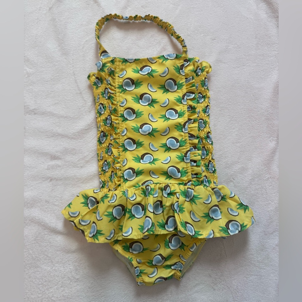 Rachel Riley Coconut Ruched Swimsuit